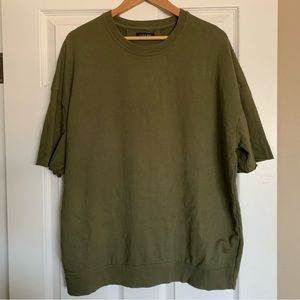 Zara Unisex Oversized Heavyweight Shirt / Sweater Short Sleeve | Size Large